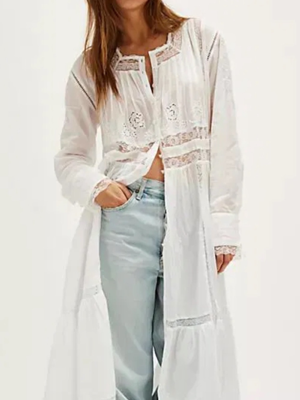 NWT Free People Keepsake Maxi Top.